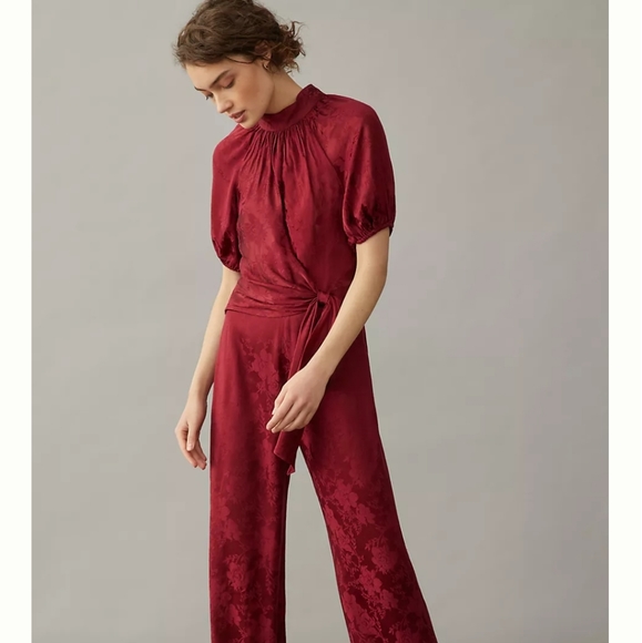 Anthropologie Monique Lhuillier Jumpsuit NWOT - Picture 2 of 9